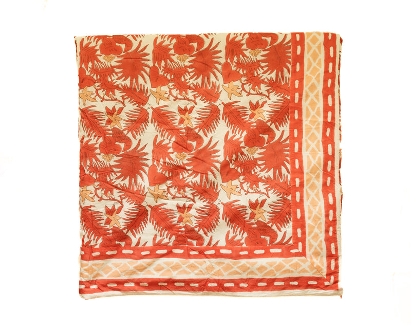 Shindig Blanket in Coral Birds of Paradise