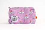 "GoGo" Quilted Cosmetic Set of Two - Palmetto Moon in Lilac
