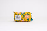 "GoGo" Quilted Cosmetic Set of Two - Mini Magnolia in Marigold