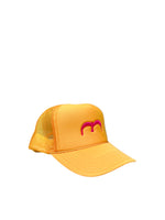 Marigold and Hot Pink Bird Trucker Hat